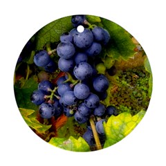 Grapes 1 Round Ornament (two Sides) by trendistuff