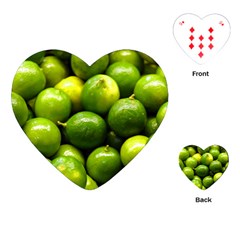 Limes 1 Playing Cards (heart)  by trendistuff