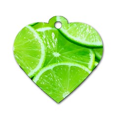 Limes 2 Dog Tag Heart (one Side) by trendistuff