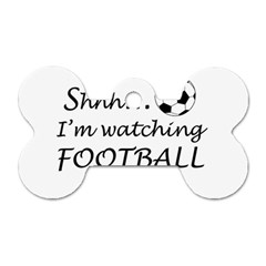 Football Fan  Dog Tag Bone (two Sides) by Valentinaart