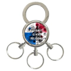 Football Is My Religion 3-ring Key Chains by Valentinaart