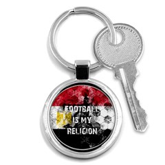 Football Is My Religion Key Chains (round)  by Valentinaart