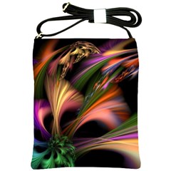 Color Burst Abstract Shoulder Sling Bags