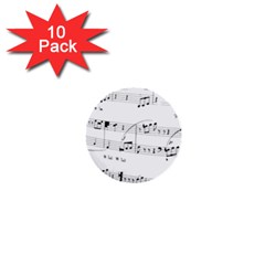 Abuse Background Monochrome My Bits 1  Mini Buttons (10 Pack)  by Nexatart