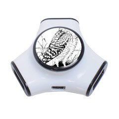 Animal Bird Forest Nature Owl 3-port Usb Hub by Nexatart