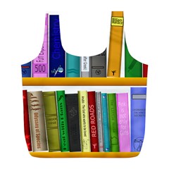 Shelf Books Library Reading Full Print Recycle Bags (l)  by Nexatart