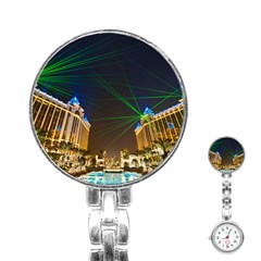 Galaxy Hotel Macau Cotai Laser Beams At Night Stainless Steel Nurses Watch by Sapixe