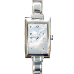 Light Nature Sky Sunny Clouds Rectangle Italian Charm Watch