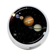 Outer Space Planets Solar System 4-port Usb Hub (one Side) by Sapixe