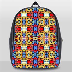 Artwork By Patrick-pattern-37 School Bag (large) by ArtworkByPatrick