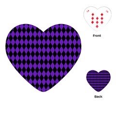 Jester Purple Playing Cards (heart)  by jumpercat