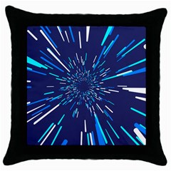 Space Trip 3 Throw Pillow Case (black) by jumpercat