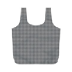 Triangulate Black And White Full Print Recycle Bags (m)  by jumpercat