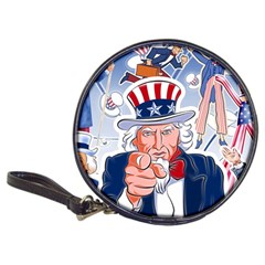 United States Of America Celebration Of Independence Day Uncle Sam Classic 20-cd Wallets by Sapixe