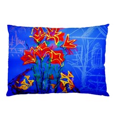 Dscf1433 - Red Lillies Pillow Case by bestdesignintheworld