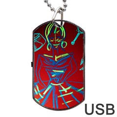 Dscf1442 - Californian Girl Dog Tag Usb Flash (one Side) by bestdesignintheworld