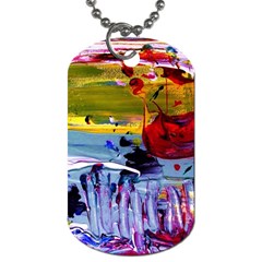 Poppies In An Abandoned Yard 4 Dog Tag (one Side) by bestdesignintheworld