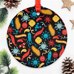 Virus Pattern Ornament (round) by Sapixe