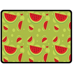 Watermelon Fruit Patterns Double Sided Fleece Blanket (large)  by Sapixe