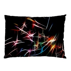 Lights Star Sky Graphic Night Pillow Case by Sapixe