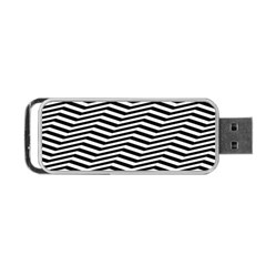 Zig Zag Zigzag Chevron Pattern Portable Usb Flash (two Sides) by Sapixe