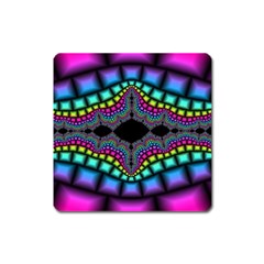 Fractal Art Artwork Digital Art Square Magnet by Sapixe