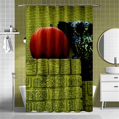 Pumpkins 10 Shower Curtain 48  X 72  (small)  by bestdesignintheworld