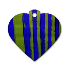 Stripes 4 Dog Tag Heart (one Side) by bestdesignintheworld