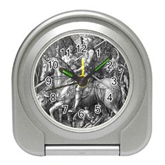 Death And The Devil - Albrecht Dürer Travel Alarm Clocks by Valentinaart