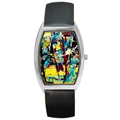 Dance Of Oil Towers 4 Barrel Style Metal Watch