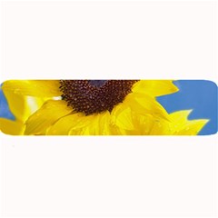 Sunflower Floral Yellow Blue Sky Flowers Photography Large Bar Mats by yoursparklingshop