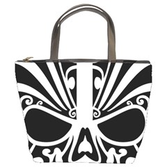 Tribal Sugar Skull Bucket Bags by StarvingArtisan