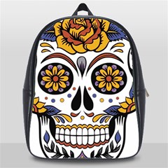 Sugar Skull School Bag (xl) by StarvingArtisan