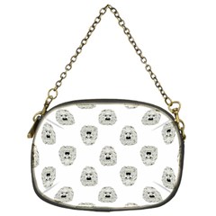 Angry Theater Mask Pattern Chain Purses (one Side)  by dflcprints