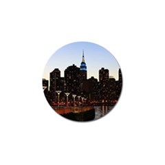 New York City Skyline Building Golf Ball Marker by Simbadda