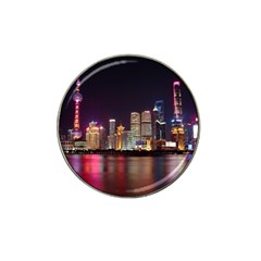 Building Skyline City Cityscape Hat Clip Ball Marker (4 Pack) by Simbadda