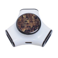 New York City Skyline Nyc 3-port Usb Hub by Simbadda