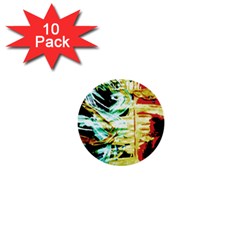 Blue Flamingoes 3 1  Mini Buttons (10 Pack) 