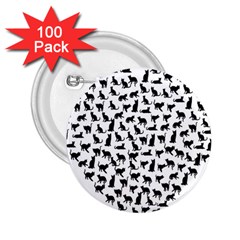 Heart Love Cats Kitten Kitty 2 25  Buttons (100 Pack)  by Simbadda