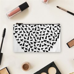 Heart Love Cats Kitten Kitty Cosmetic Bag (small)  by Simbadda