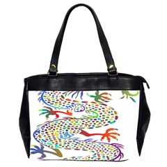 Dragon Asian Mythical Colorful Office Handbags (2 Sides)  by Simbadda