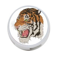 Tiger Tiger Png Lion Animal 4-port Usb Hub (one Side) by Simbadda