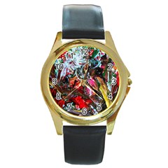 Eden Garden 6 Round Gold Metal Watch