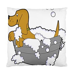 Dog Bath Grooming Standard Cushion Case (one Side) by Simbadda