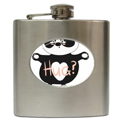 Panda Hug Sorry Cute Cute Bear Hip Flask (6 Oz) by Simbadda