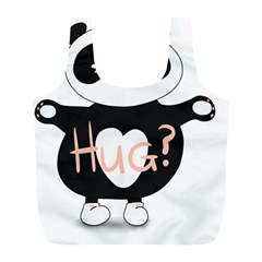 Panda Hug Sorry Cute Cute Bear Full Print Recycle Bags (l)  by Simbadda