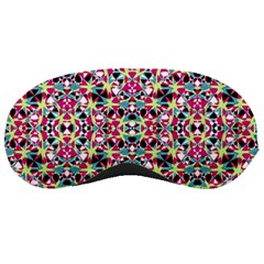 Multicolored Abstract Geometric Pattern Sleeping Masks by dflcprints