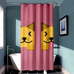 Pet Animal Feline Domestic Animals Shower Curtain 36  X 72  (stall)  by Simbadda