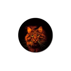 Cat Digiart Artistically Cute Golf Ball Marker (4 Pack) by Simbadda