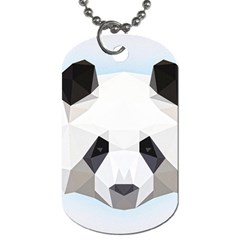 Background Show Graphic Art Panda Dog Tag (one Side) by Simbadda